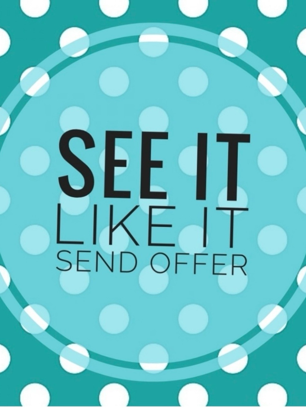 See It👀
Like It❤
Send The Offer💸